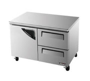 Turbo Air TUR - 48SD - D2 - N Under Counter Refrigerator With Door & 2 - Drawers