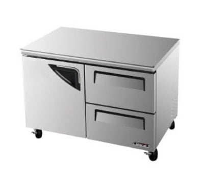 Turbo Air TUR-48SD-D2-N Under Counter Refrigerator With Door & 2-Drawers
