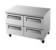 Turbo Air TUR - 48SD - D4 - N Under Counter Refrigerator With 4 - Drawers