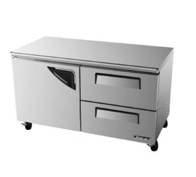 Turbo Air TUR-60SD-D2 Under Counter Refrigerator With Door & 2-Drawers