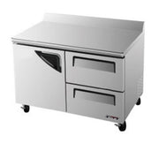 Turbo Air TWR - 48SD - D2 - N Worktop Refrigerator With Door & 2 Drawers