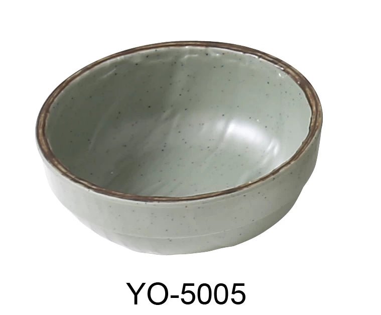 Yanco YO - 5005 Yoto 4 1/2"‚ X 2"‚ MISO SOUP BOWL 7 OZ, Melamine, Matte Finish, Pack of 48