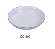 Yanco OC - 409 Ocean 9" X 1 1/2"‚ Salad/Pasta Plate 18 oz, China, Pack of 24