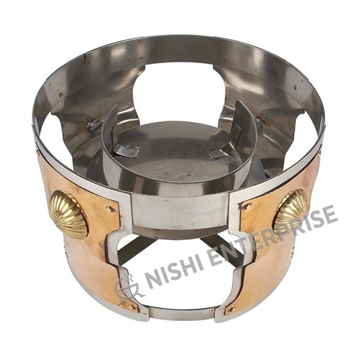 Stainless Steel/Copper Tikki Tava Stand - 15"