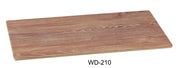 Yanco WD - 210 Rectangular Wooden Tray, 10.5"‚ Length, 6.25"‚ Width, Melamine, Brown Color, Pack of 24
