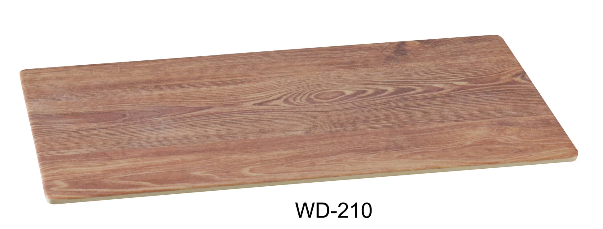 Yanco WD - 210 Rectangular Wooden Tray, 10.5"‚ Length, 6.25"‚ Width, Melamine, Brown Color, Pack of 24