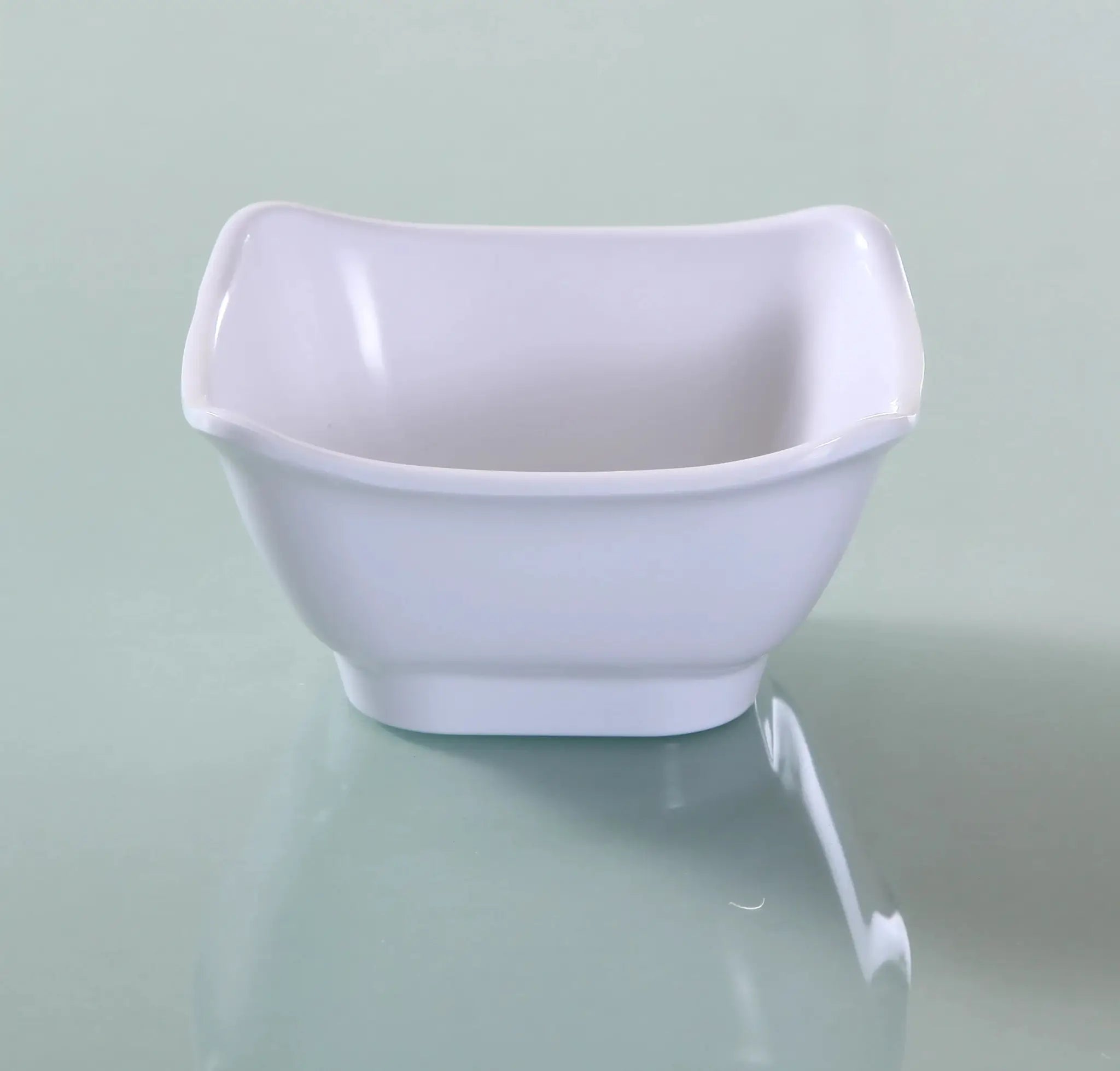 Yanco OK-5450 Osaka - 2 Bowl, Square, 10 oz , Melamine, White Color, Pack of 48