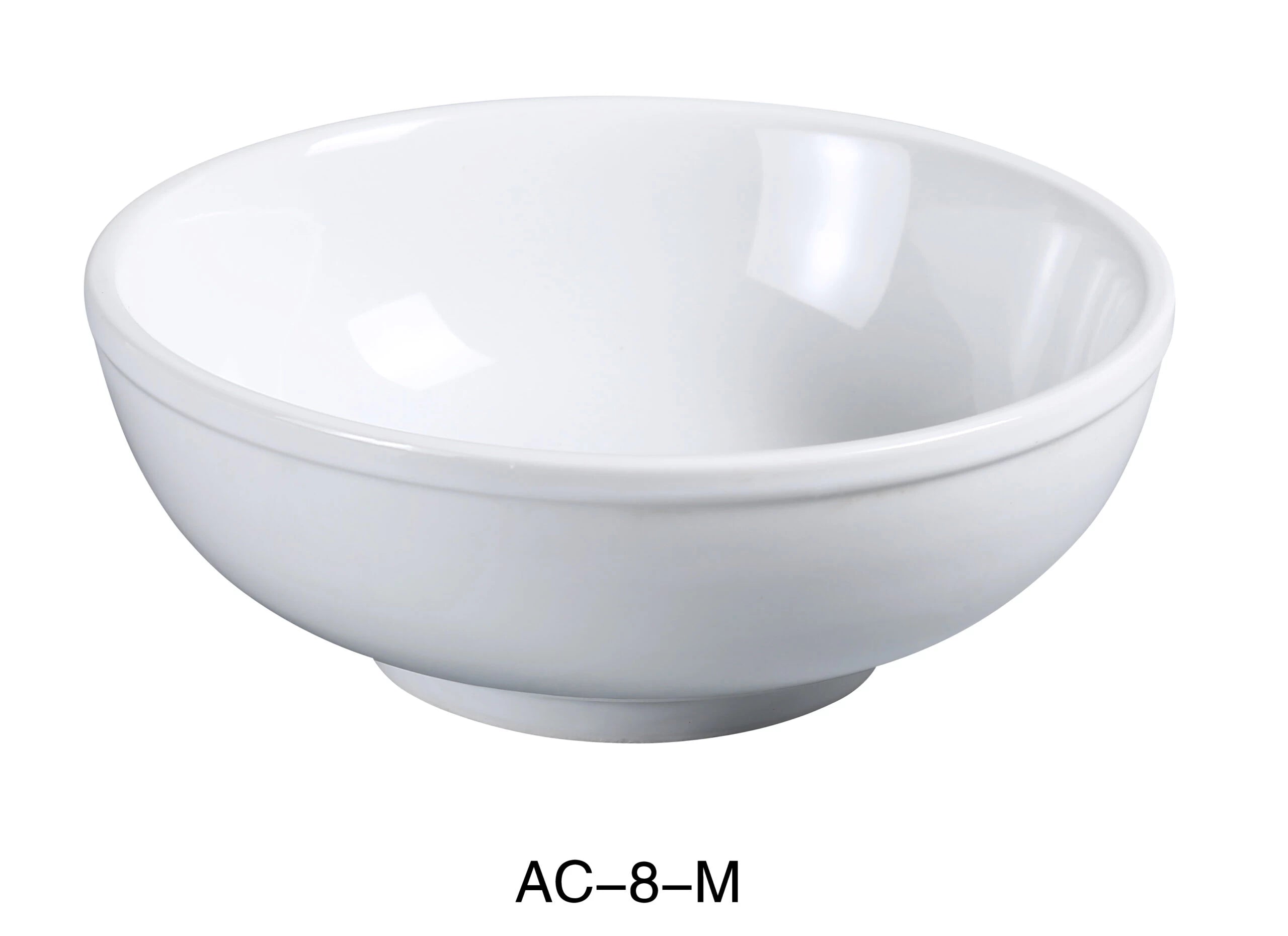 Yanco AC - 8 - M ABCO 8.5"‚ Menudo Bowl, 48 oz, China, Super White, Pack of 24
