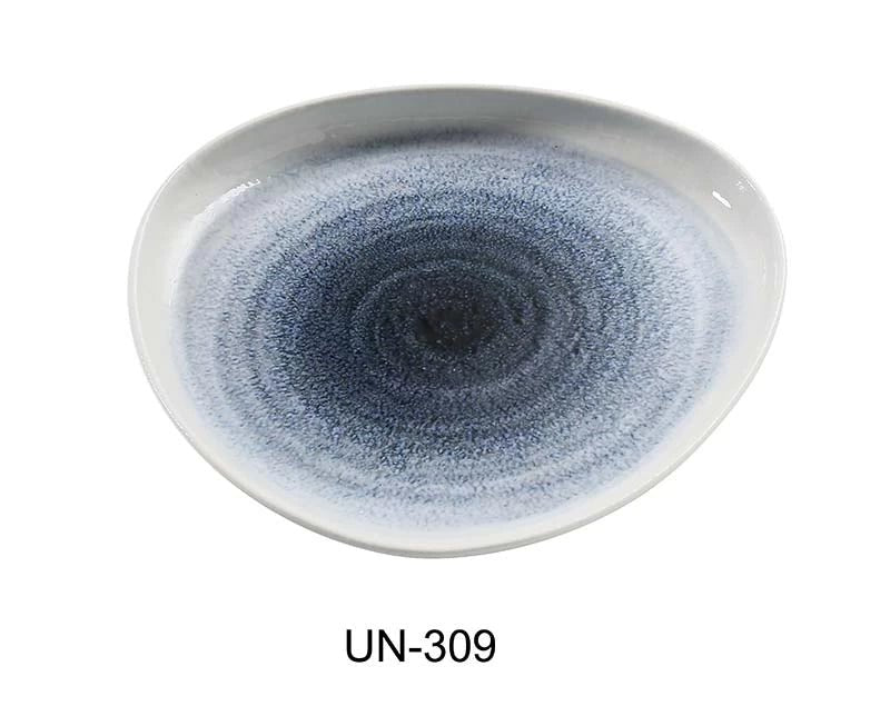 Yanco UN - 309 Universe 9"‚ X 8 1/2"‚ X 1 1/4"‚ TRIANGLE PLATE Chinaware, Pack of 24