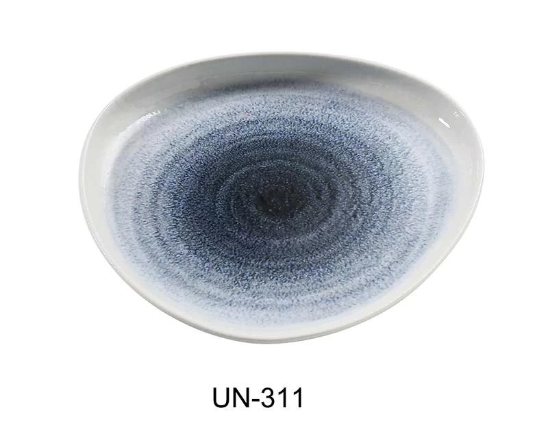 Yanco UN - 311 Universe 11 3/4"‚ X 11 1/4"‚ X 1 1/2"‚ TRIANGLE PALTE Chinaware, Pack of 12