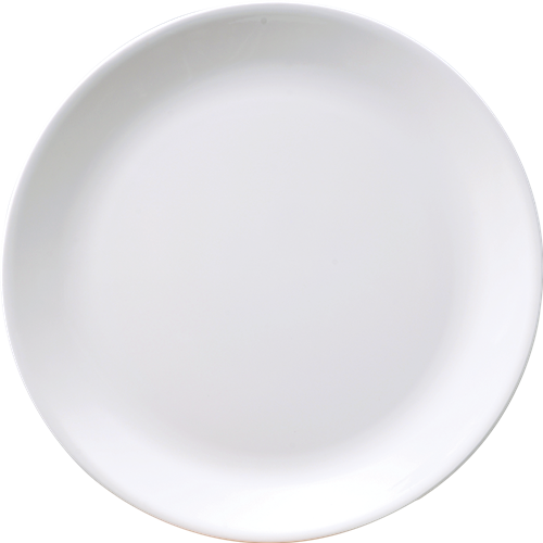 Melamine Urmi Plus Round Dinner Plate 10.5 inch, White, Pack of 12