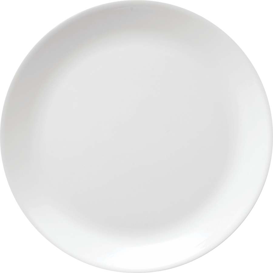 Melamine Urmi Plus Plate 7.3 inch White, Pack of 12, Round Plate