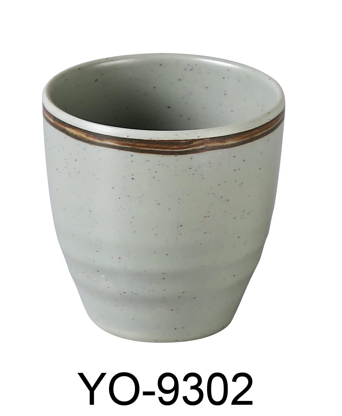 Yanco YO - 9302 Yoto 3"‚ X 3"‚H SPOON TEA CUP 7 OZ, Melamine, Matte Finish, Pack of 48