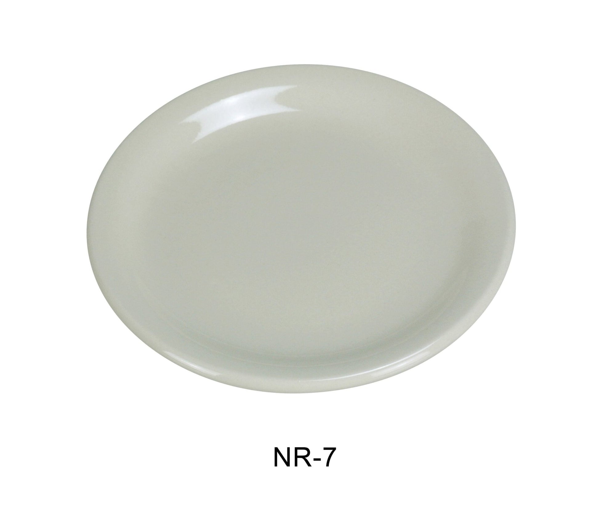 Yanco NR - 7 Normandy Plate, Narrow Rim, 7.25"‚ Diameter, China, American White Color, Pack of 36