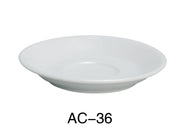 Yanco AC - 36 ABCO 4.5"‚ Saucer, China, Super White, Pack of 36