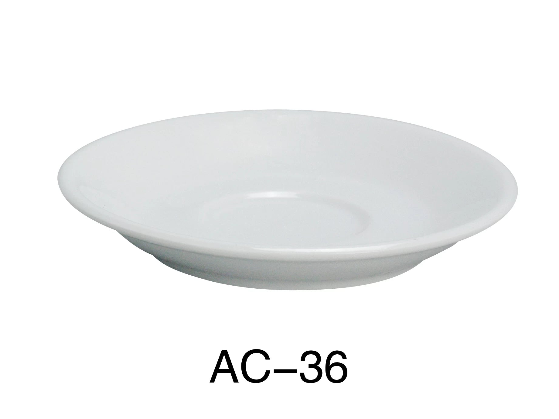 Yanco AC - 36 ABCO 4.5"‚ Saucer, China, Super White, Pack of 36