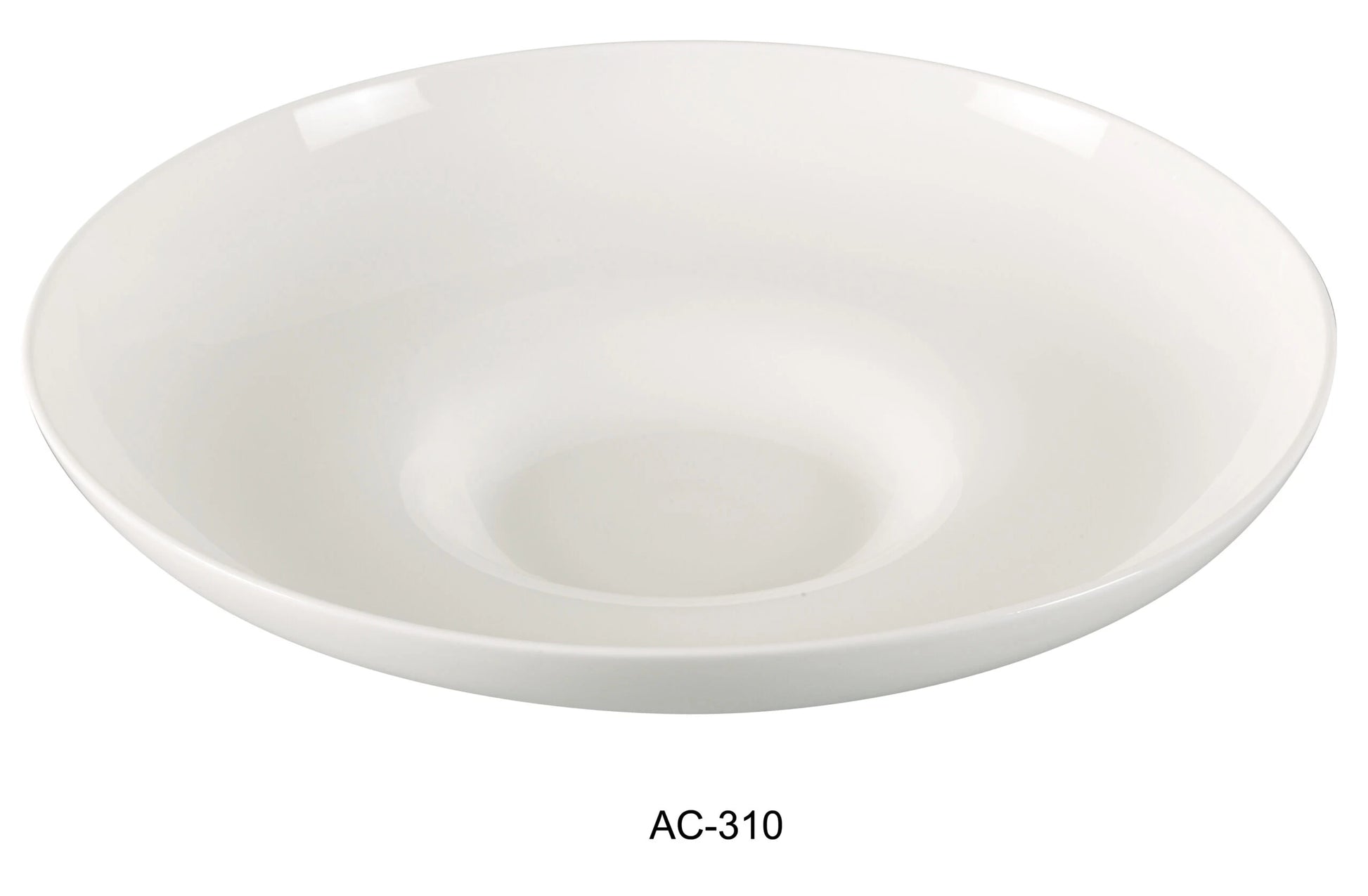 Yanco AC - 310 ABCO 10.5"‚ Mediterranean Pasta Bowl, 18 Oz Capacity, China, Super White, Pack of 12
