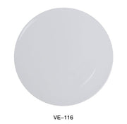 Yanco VE - 116 Venice Collection 16" Round Pizza Plate, Melamine, White Color, Pack of 6
