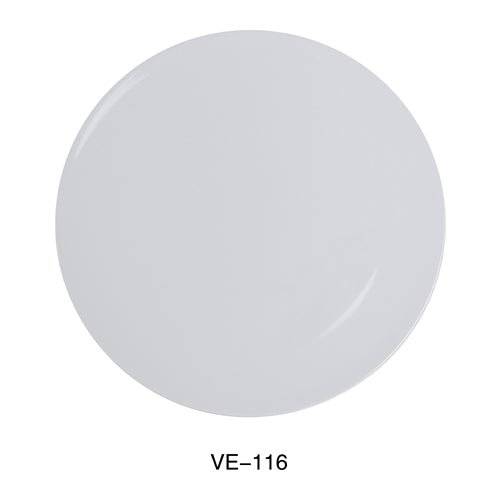Yanco VE - 116 Venice Collection 16" Round Pizza Plate, Melamine, White Color, Pack of 6