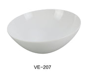 Yanco VE - 207 Venice Collection 7.5" Sheer Salad Bowl 22 Oz, Melamine, White Color, Pack of 48
