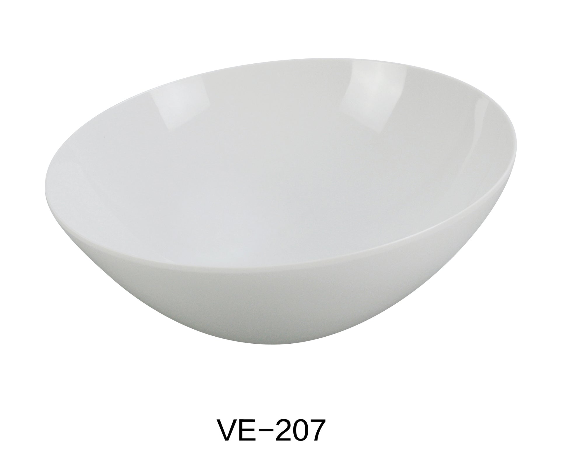 Yanco VE - 207 Venice Collection 7.5" Sheer Salad Bowl 22 Oz, Melamine, White Color, Pack of 48