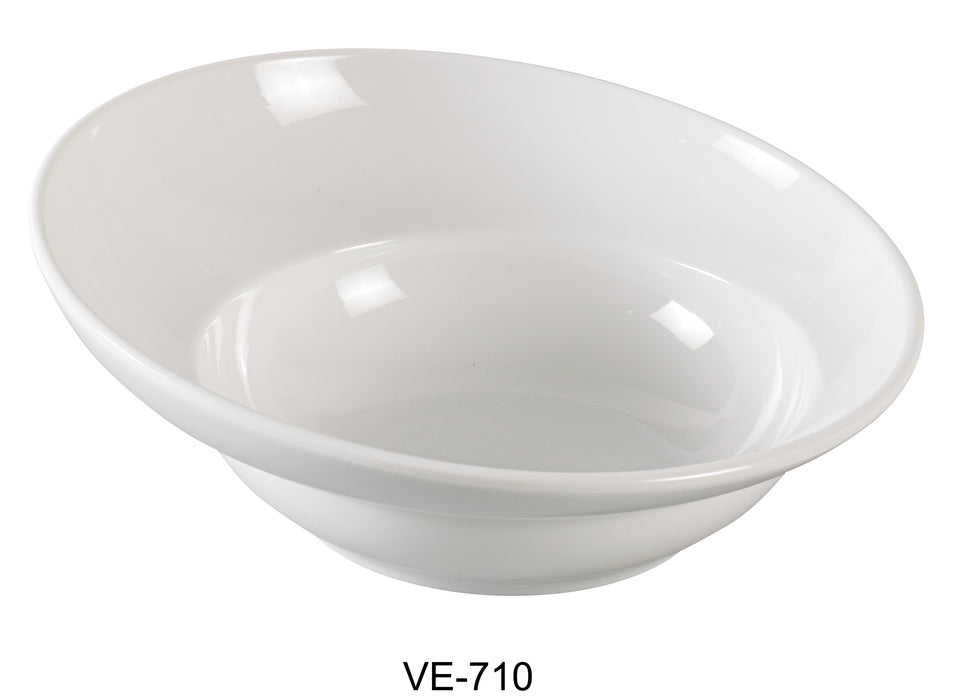 Yanco VE-710 Venice Sheer Salad Bowl, 34 Oz Capacity, 10" Diameter, Melamine, Pack of 12