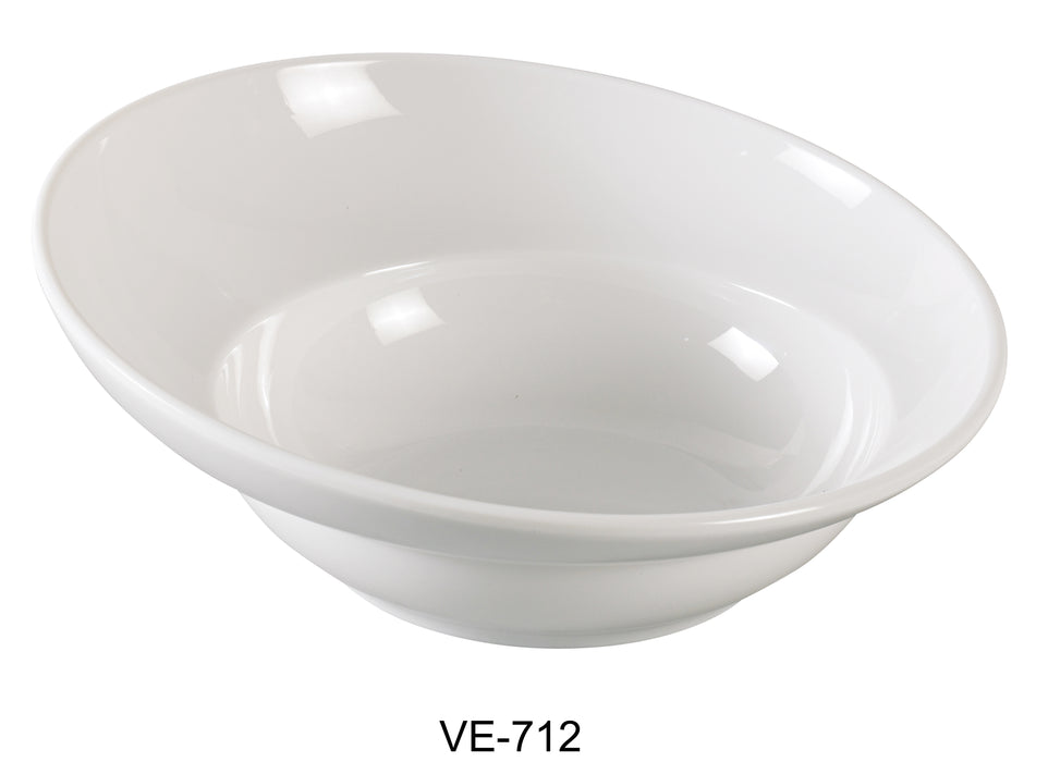 Yanco VE-712 Venice Sheer Salad Bowl, 68 Oz Capacity, 12" Diameter, Melamine, Pack of 12