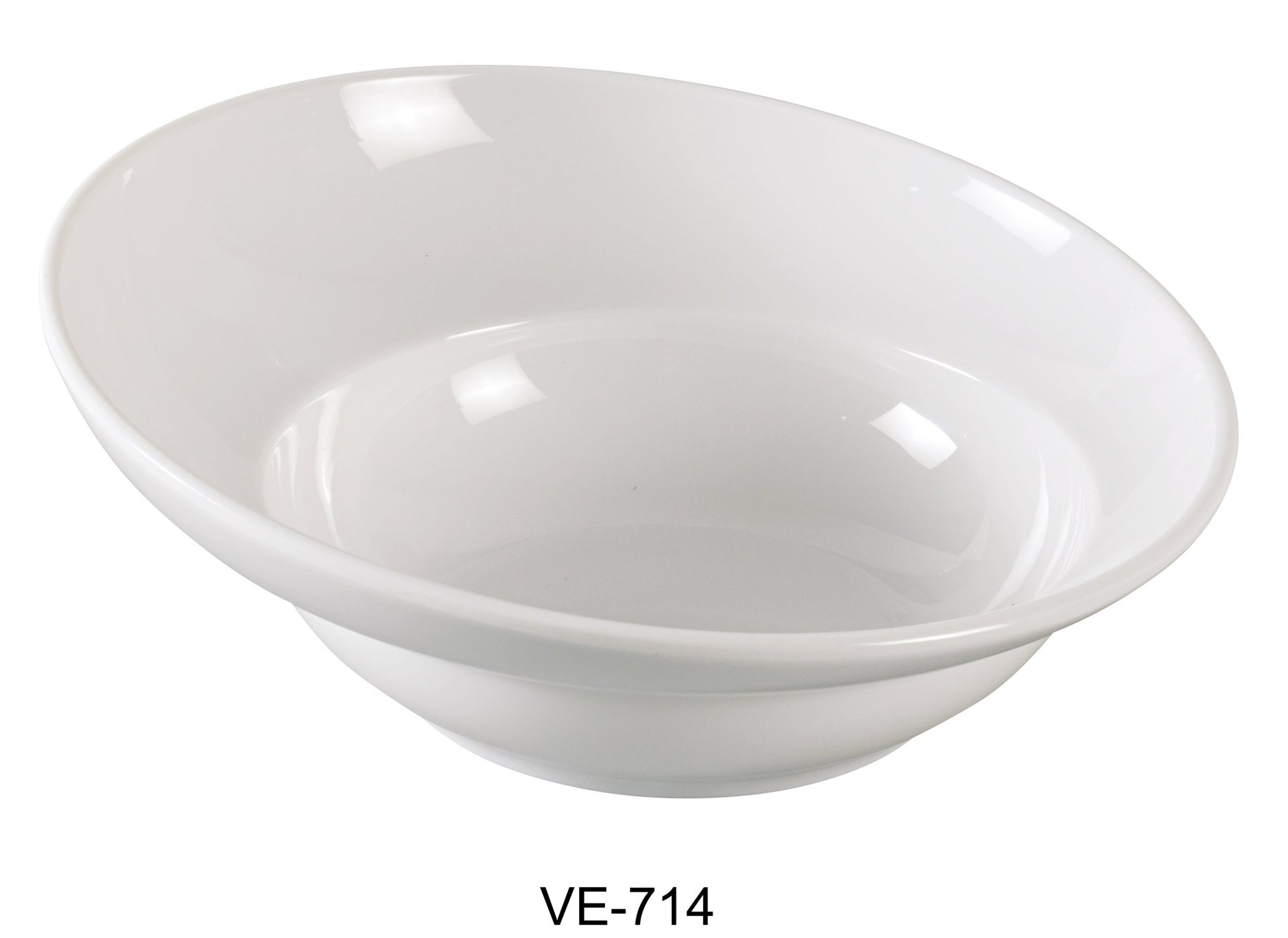 Yanco VE - 714 Venice Sheer Salad Bowl, 86 oz Capacity, 14" Diameter, Melamine, Pack of 6