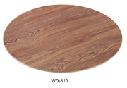 Yanco WD - 310 Round Wooden Tray, 10"‚ Diameter, Melamine, Brown Color, Pack of 24
