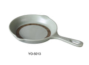 Yanco YO - 5013 Yoto 13"‚ X 8 1/2"‚ X 1 1/2"‚ POT PLATE WITH HANDLE 21 OZ, Melamine, Matte Finish, Pack of 12