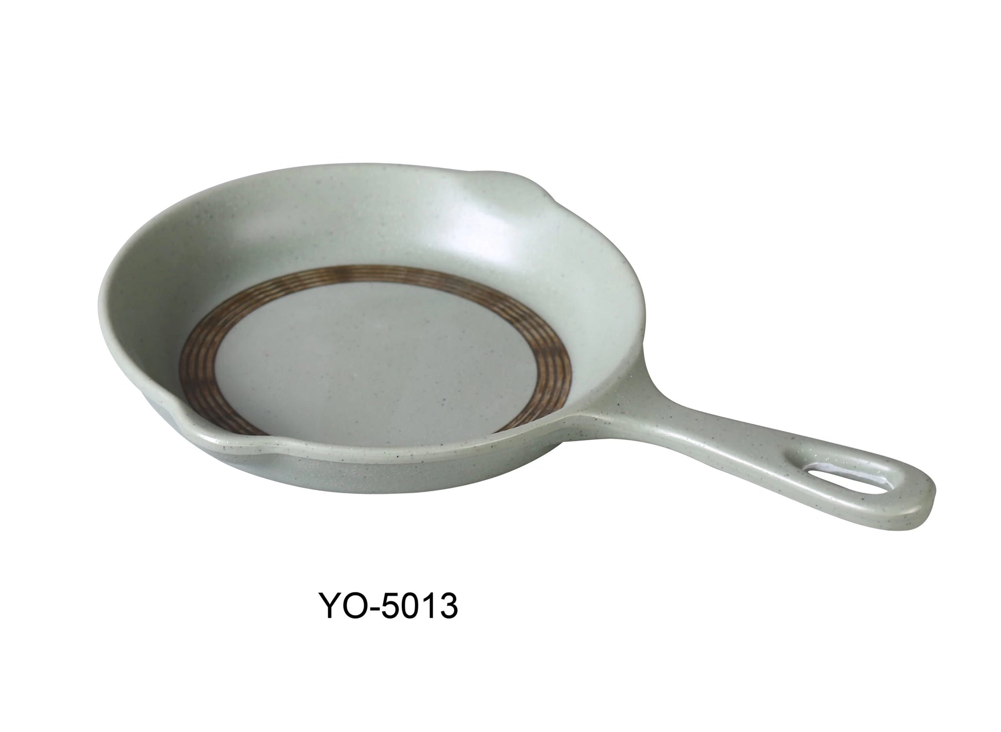 Yanco YO - 5013 Yoto 13"‚ X 8 1/2"‚ X 1 1/2"‚ POT PLATE WITH HANDLE 21 OZ, Melamine, Matte Finish, Pack of 12