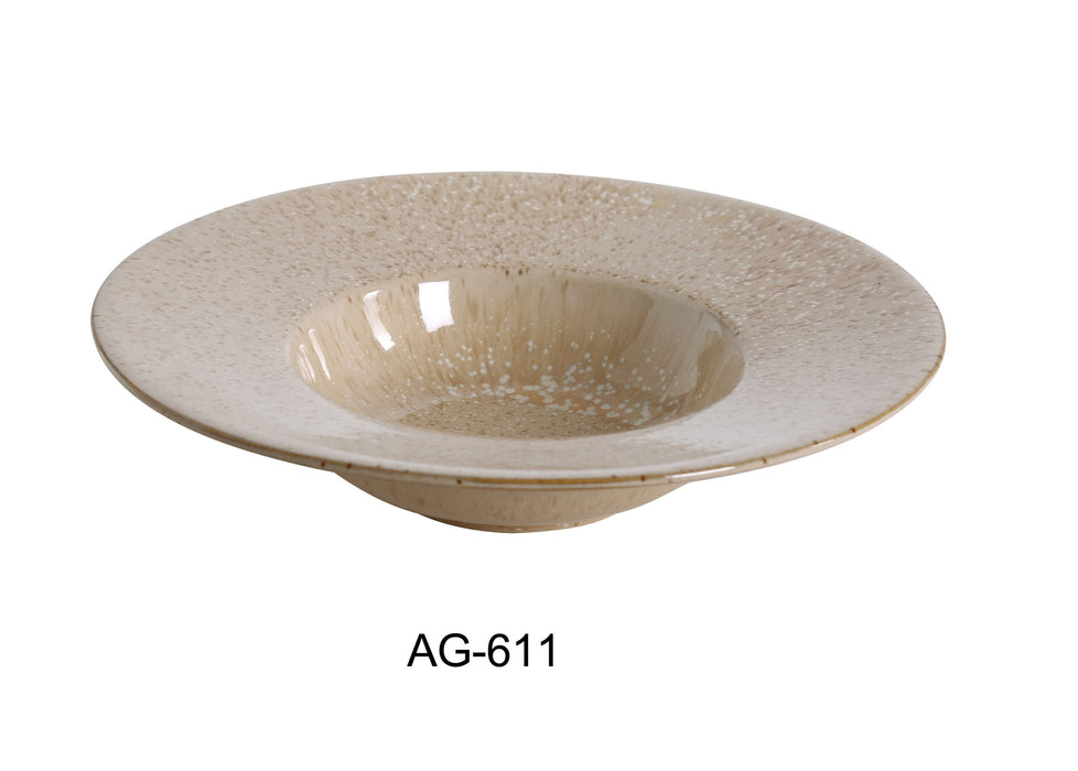 Yanco AG-611 Agate 11 1/2″ X 6″ X 2 1/2″ DESSERT PLATE 14 OZ, China, Pack of 12