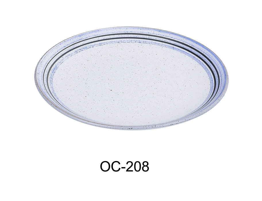 Yanco OC-208 Ocean 8″ X 3/4″ COUPE SHAPE OVAL PLATE, China, Pack of 36