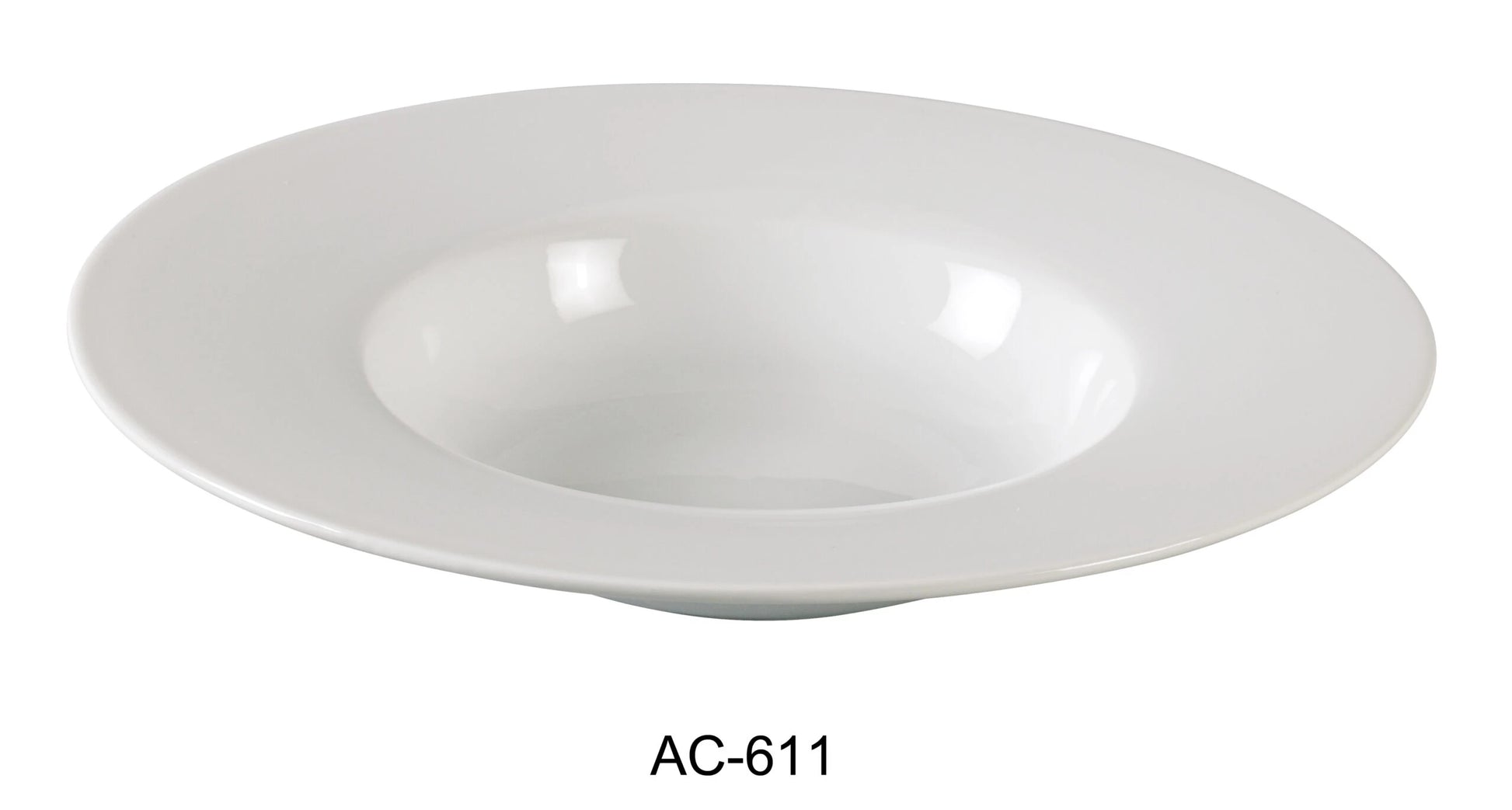Yanco AC - 611 ABCO Dessert Plate, 14 Oz Capacity, 11.5"‚ Diameter, China, Super White, Pack of 12
