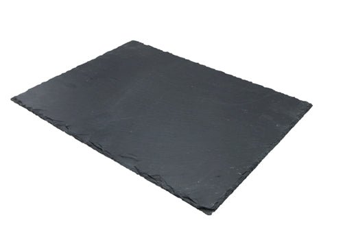 Winco WDL001 - 303 Slate Rectangular Platter 15.75" x 11.5"