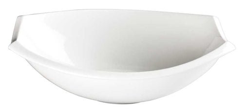 Winco WDP006 - 204 Bergomi China Oval Bowl Creamy White - 8 Inch