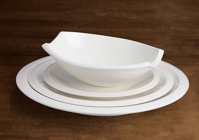 Winco Bergomi China Oval Platter 12 - 1/5", WDP006 - 203
