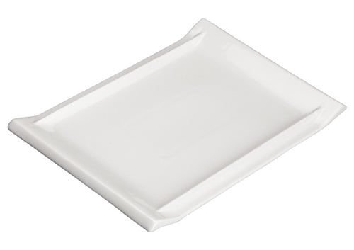 Winco Tallaro China Bright White Rectangular Platter 10-1/8" x 7", WDP017-111
