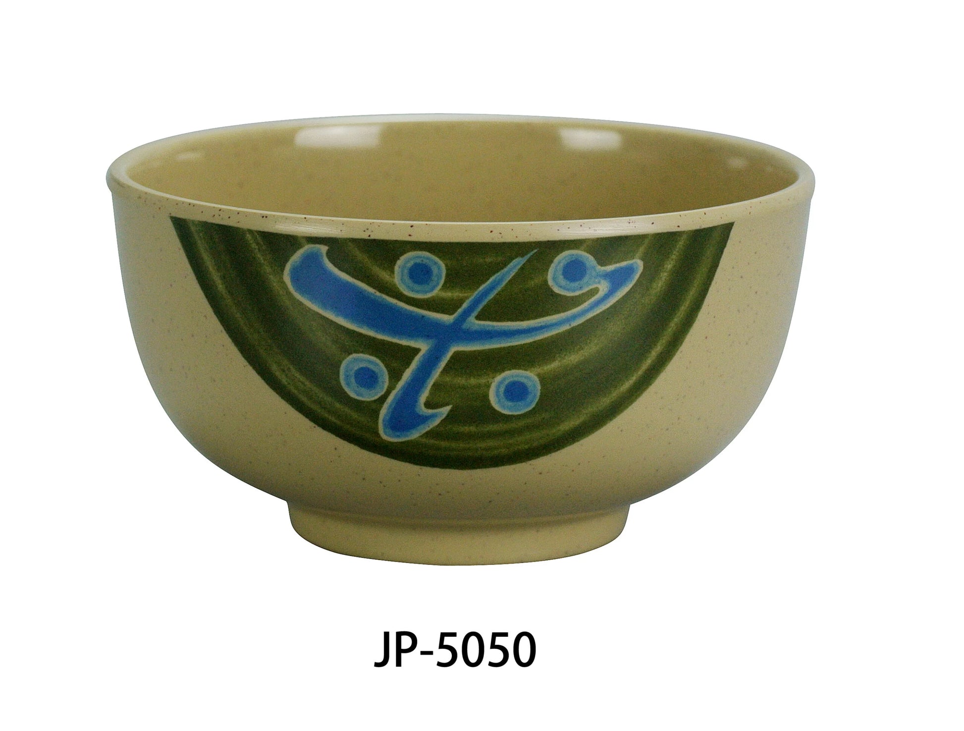Yanco JP - 5050 Japanese Soup Bowl, 14 oz Capacity, 2.75"‚ Height, 5"‚ Diameter, Melamine, Pack of 48