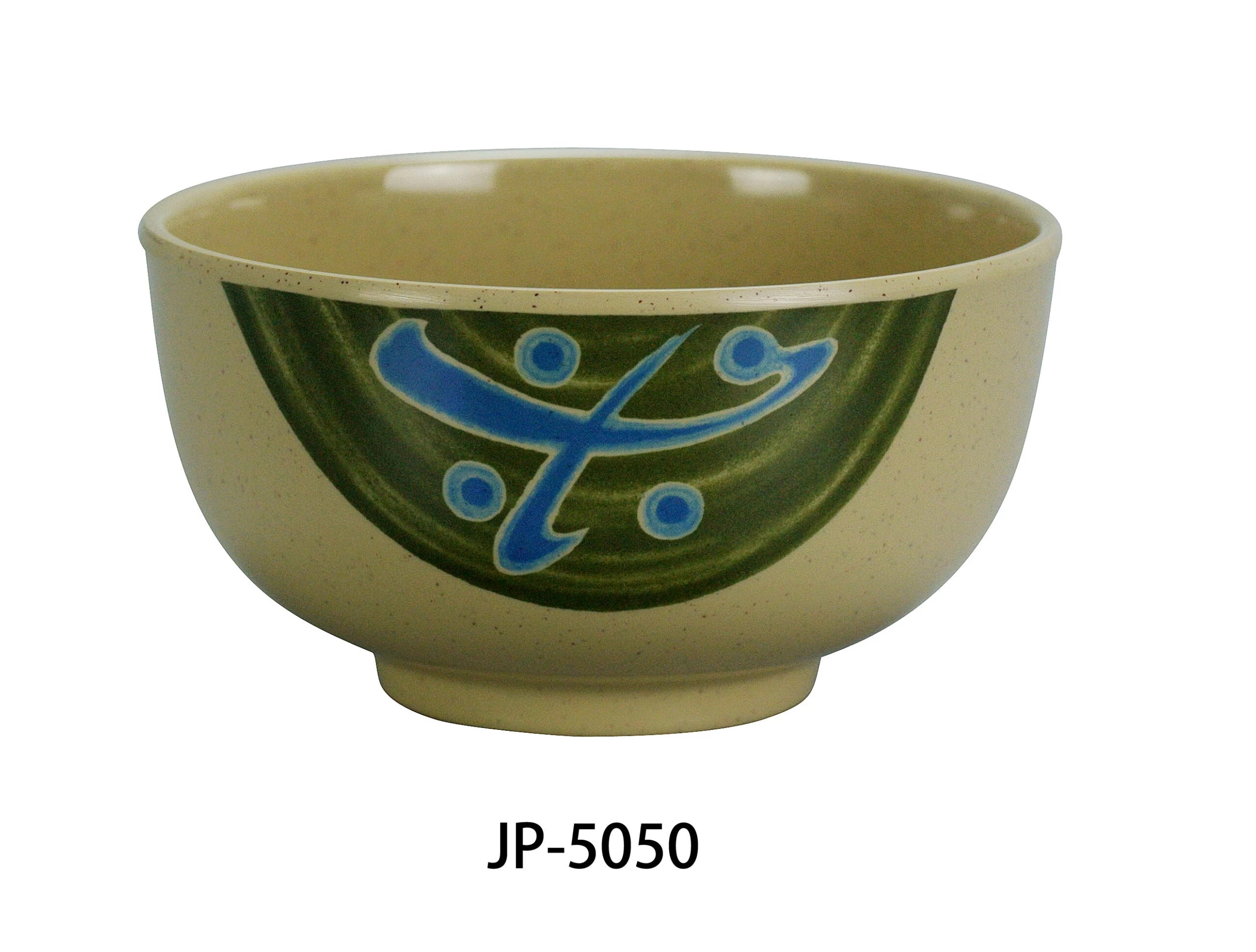 Yanco JP - 5050 Japanese Soup Bowl, 14 oz Capacity, 2.75"‚ Height, 5"‚ Diameter, Melamine, Pack of 48