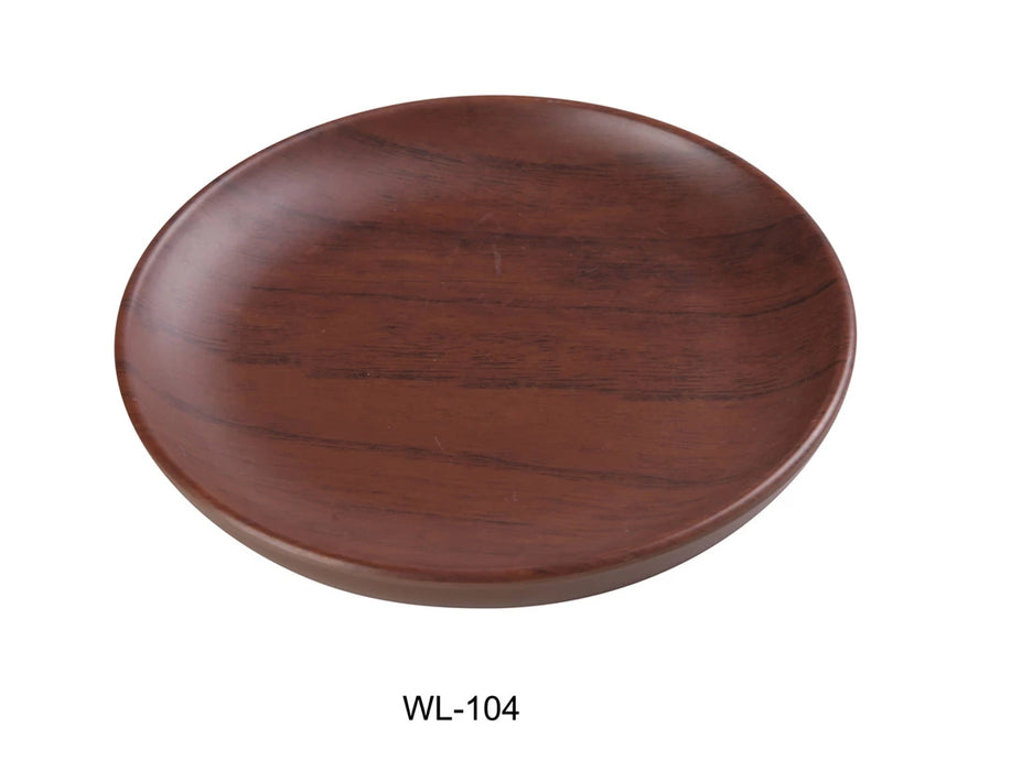 WL-104 4 3/4″ X 1/2″ ROUND PLATE Melamine Woodland Dinner Plate, Pack of 48