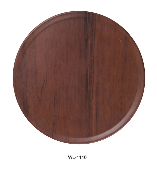 WL-1110 10 1/4″ X 3/4″ ROUND PLATE Melamine Woodland Dinner Plate, Pack of 24