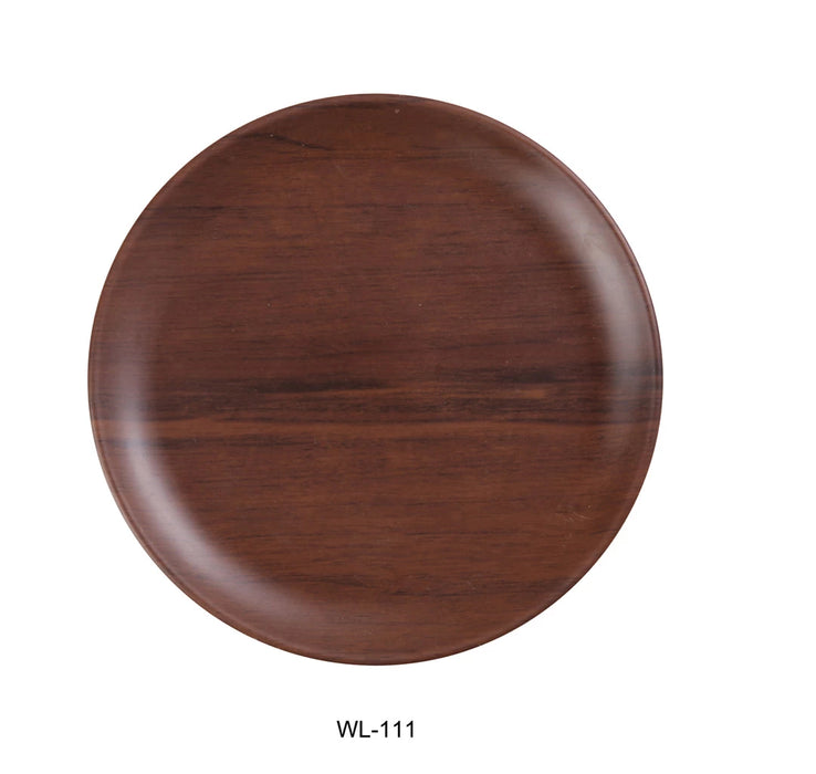 WL-111 11″ X 5/8″ ROUND PLATE Melamine Woodland Dinner Plate, Pack of 12