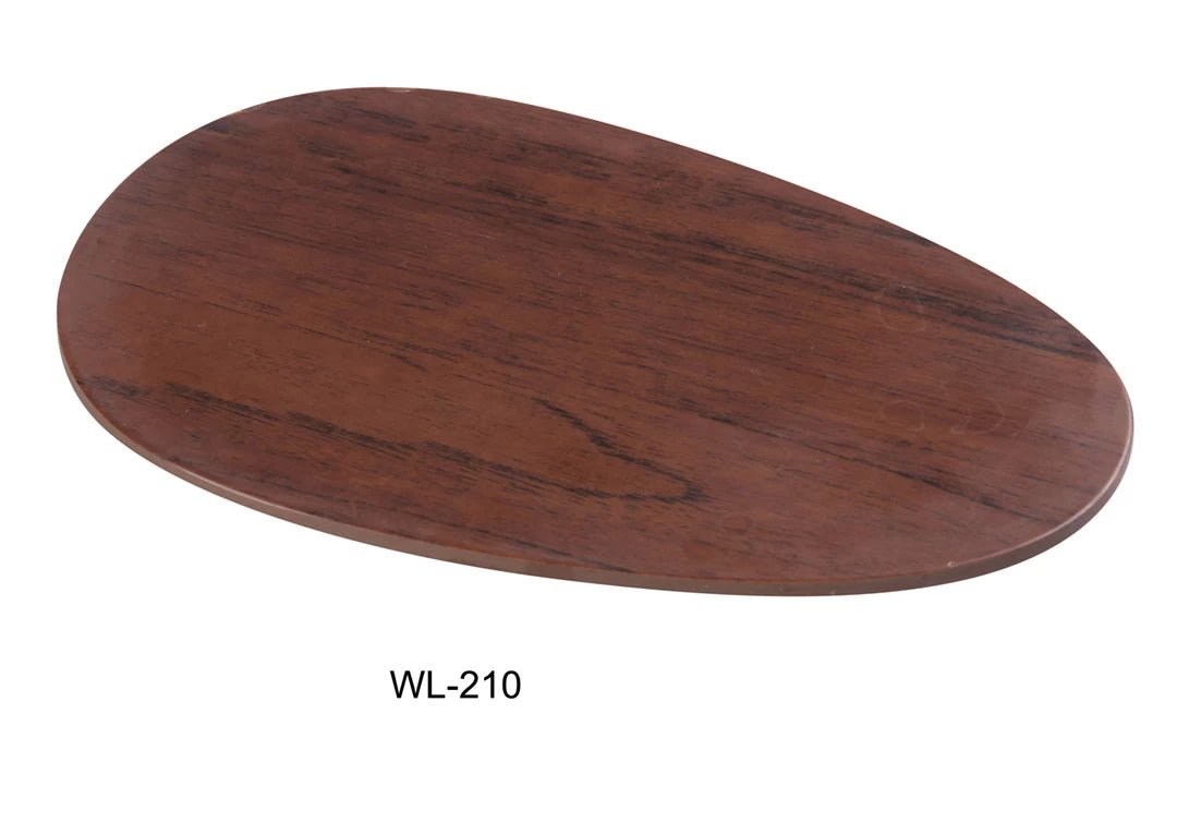 WL - 210 10 1/4"‚ X 6 1/2"‚ X 3/4"‚ OVAL PLATE Melamine Woodland Dinner Plate, Pack of 24