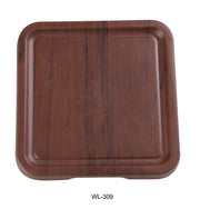 WL - 309 8 1/2"‚ X 1"‚ SQUARE TRAY WITH FOOT Melamine Woodland Tray, Pack of 24