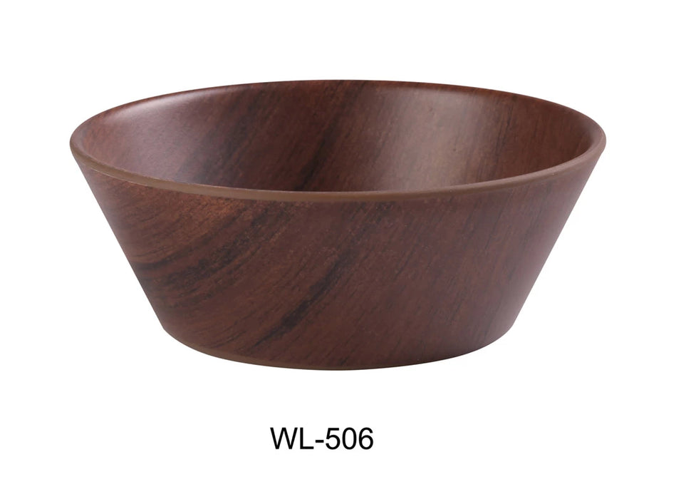 WL-506 6″ X 2 1/4″ SALAD BOWL 18 OZ Melamine Woodland Salad Bowl, Pack of 48