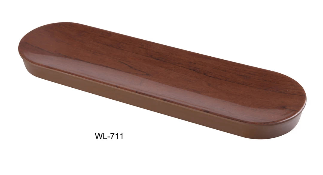 WL-711 11 1/2″ X 3 1/2″ X 3/4″ OLIVE TRAY Melamine Woodland Tray, Pack of 36