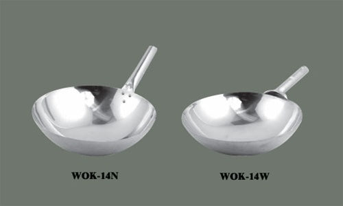 Stainless Steel Chinese Wok - 14"