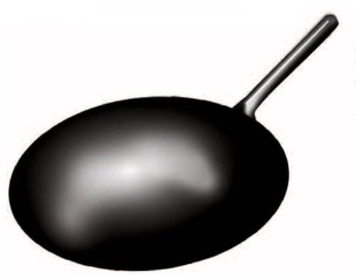 Iron Chinese Wok - 16" Round Dimension