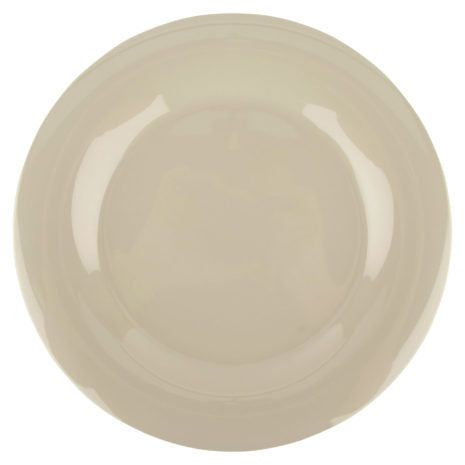GET WP-9-DI, 9″ Wide Rim Plate, Diamond Ivory, Melamine, Pack of 24